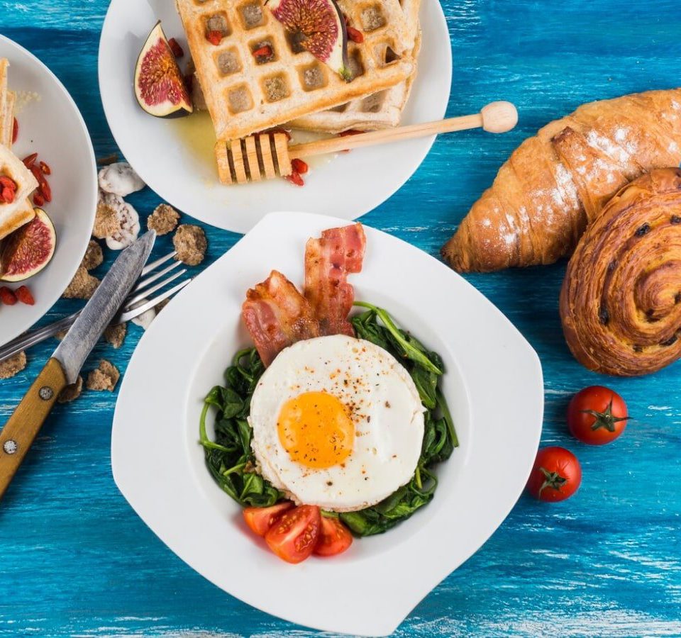 Baked Pastries and Egg