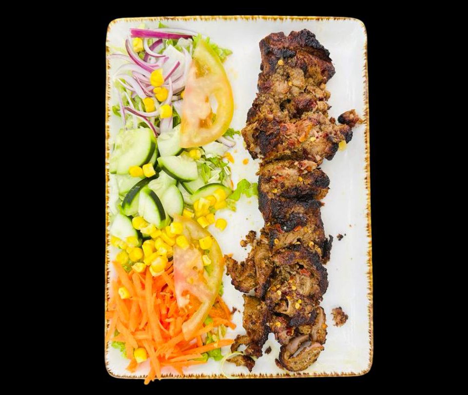Bihari Kebab With Salad