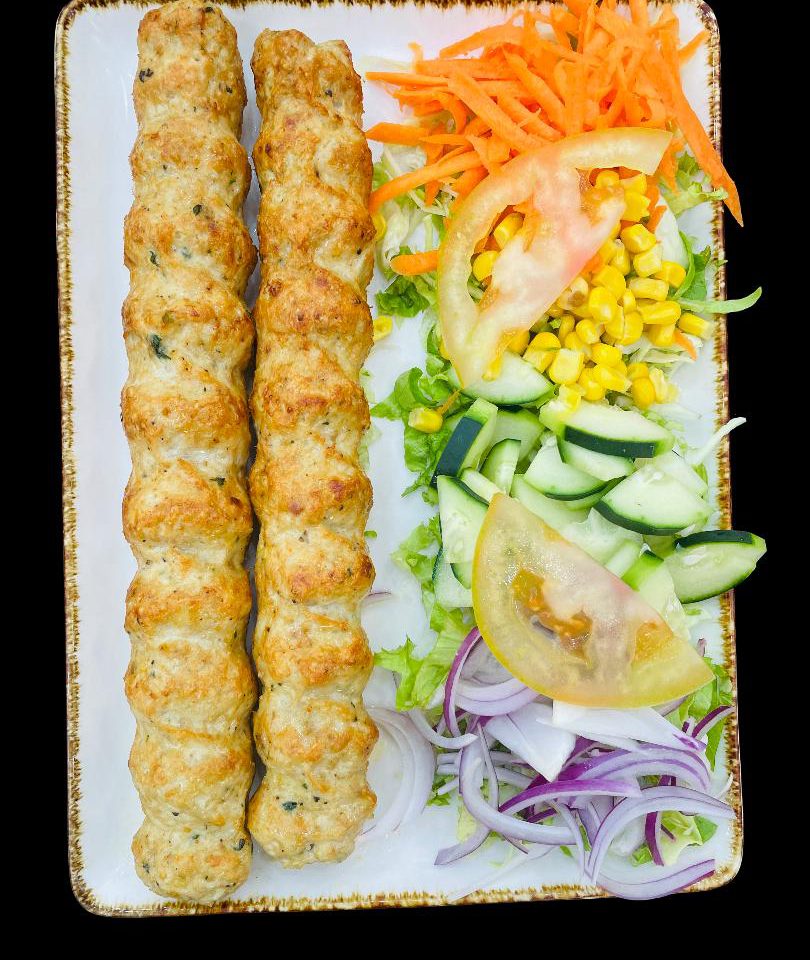 Chicken Kastori Kebab With Salad