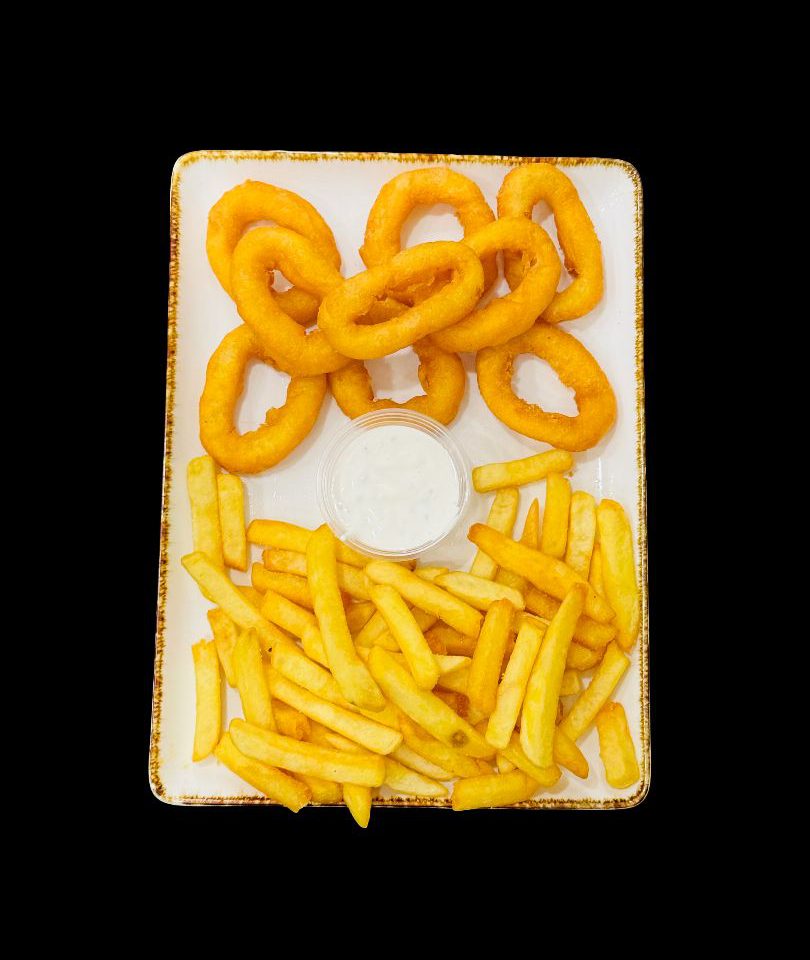 onion Rings With Fries